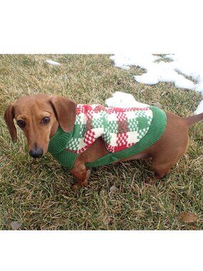 NWT size SMALL dog NEW sweater WORLD MARKET knit pet plaid check fall warm cute